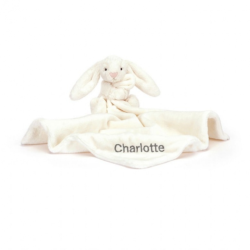 Jellycat Personalised Bashful Cream Bunny Soother | 136274-SQN