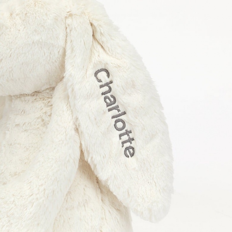 Jellycat Personalised Bashful Cream Bunny Huge | 930782-YUM