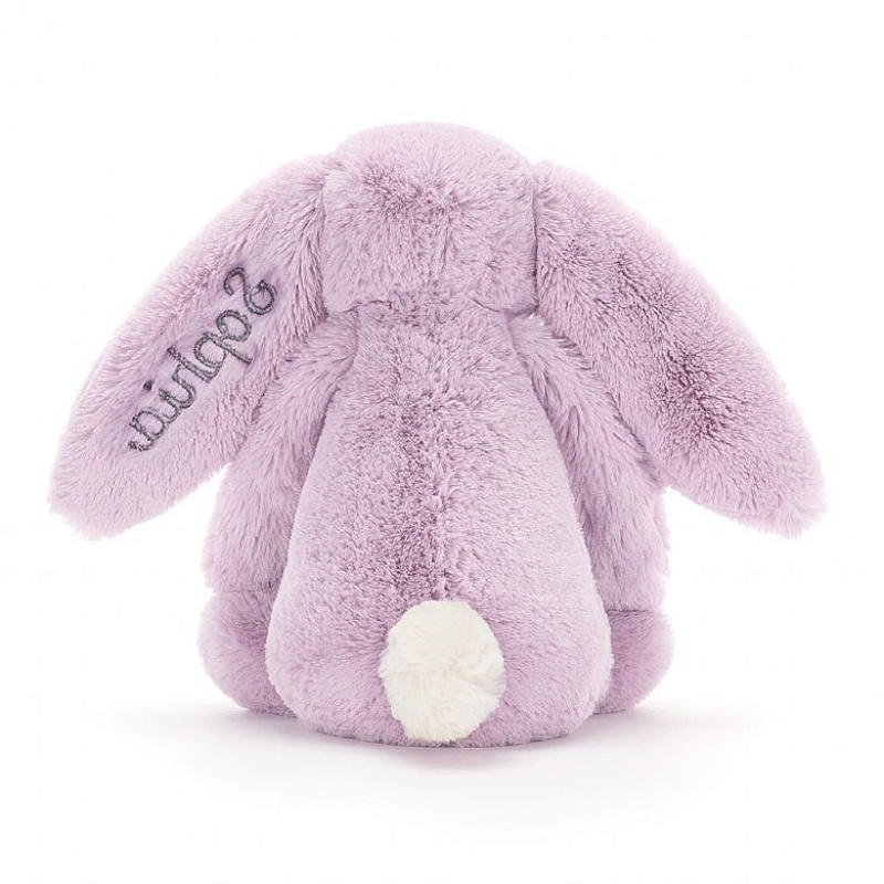 Jellycat Personalised Bashful Lilac Bunny Medium | 893064-BFS