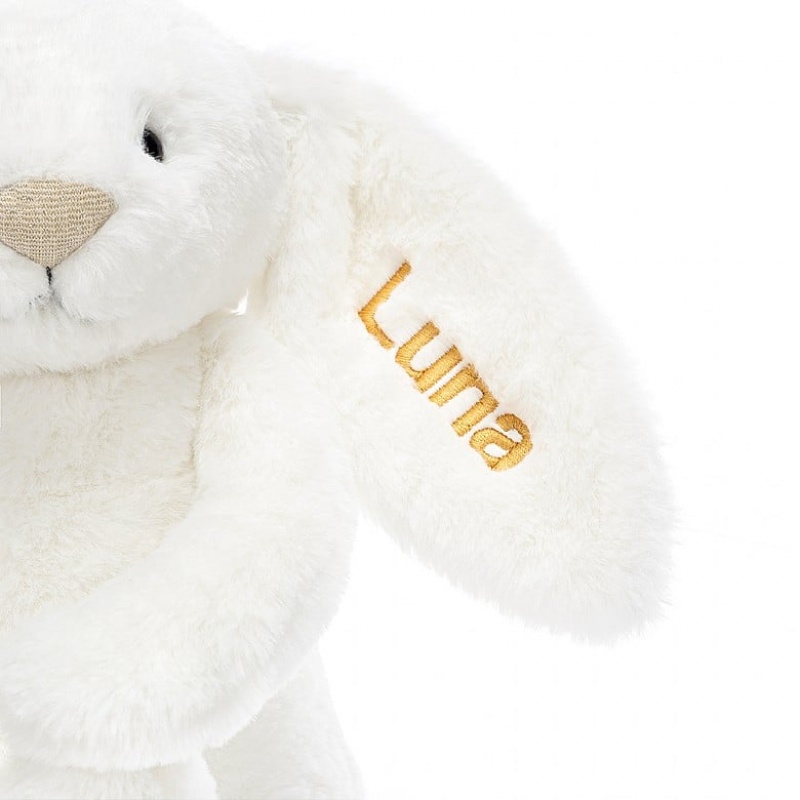 Jellycat Personalised Bashful Luxe Bunny Luna Medium | 985712-ZVU