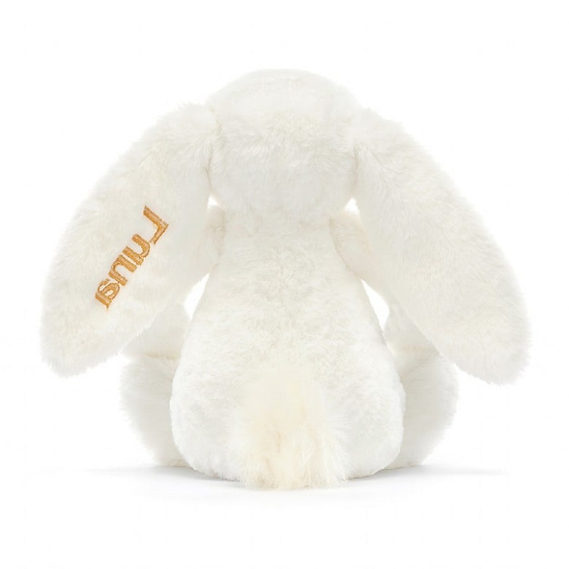 Jellycat Personalised Bashful Luxe Bunny Luna Medium | 985712-ZVU