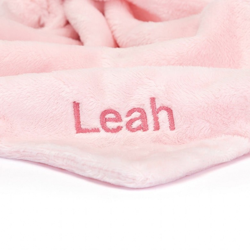 Jellycat Personalised Bashful Pink Bunny Soother | 615892-JUN