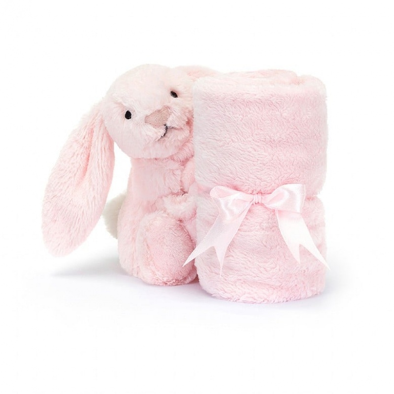 Jellycat Personalised Bashful Pink Bunny Soother | 615892-JUN