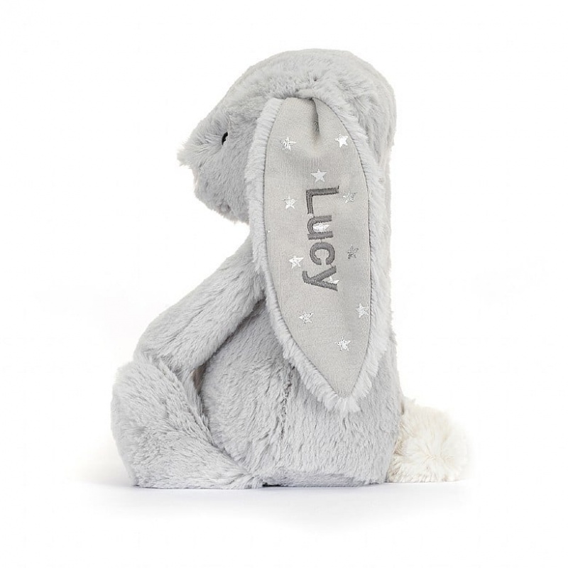 Jellycat Personalised Bashful Shimmer Bunny Medium | 329480-DNK