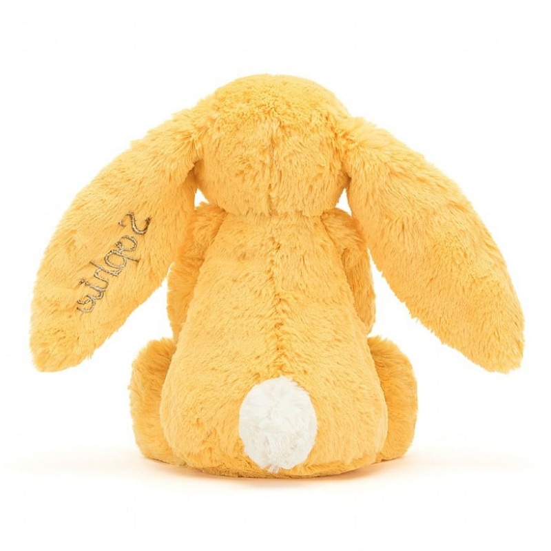 Jellycat Personalised Bashful Sunshine Bunny Medium | 584037-QIS