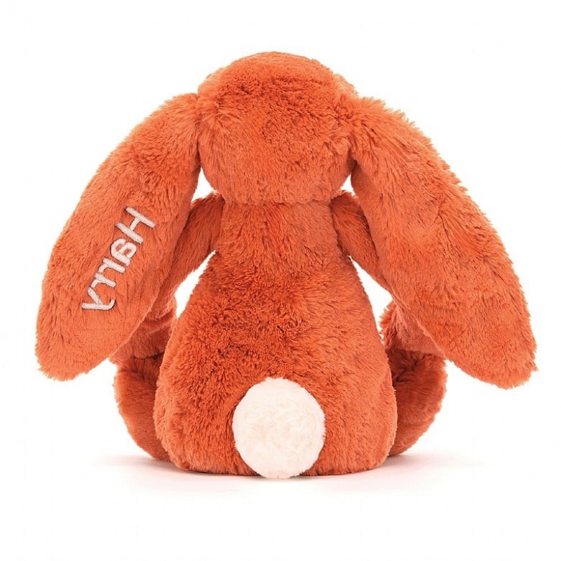 Jellycat Personalised Bashful Tangerine Bunny Medium Medium | 283751-GRN