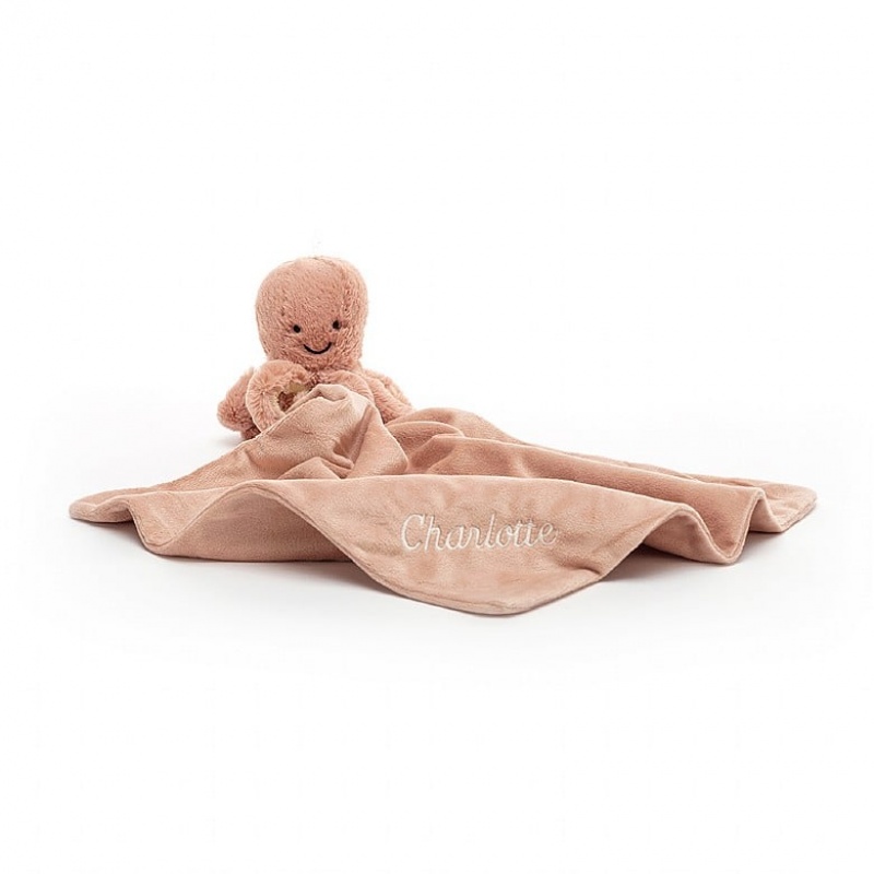 Jellycat Personalised Odell Octopus Soother | 691234-RKW