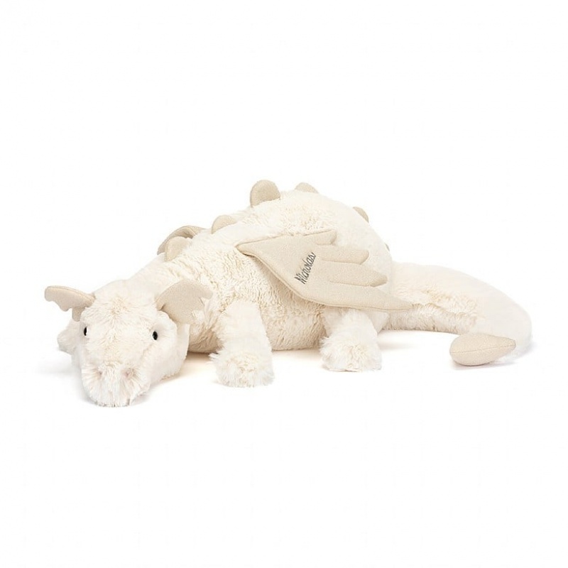 Jellycat Personalised Snow Dragon Huge | 034268-SGR