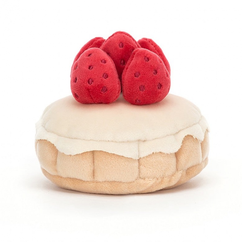 Jellycat Pretty Patisserie Tarte Aux Fraises | 352487-PJC