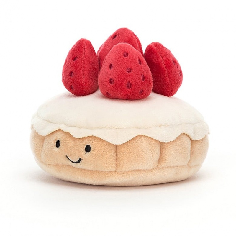 Jellycat Pretty Patisserie Tarte Aux Fraises | 352487-PJC