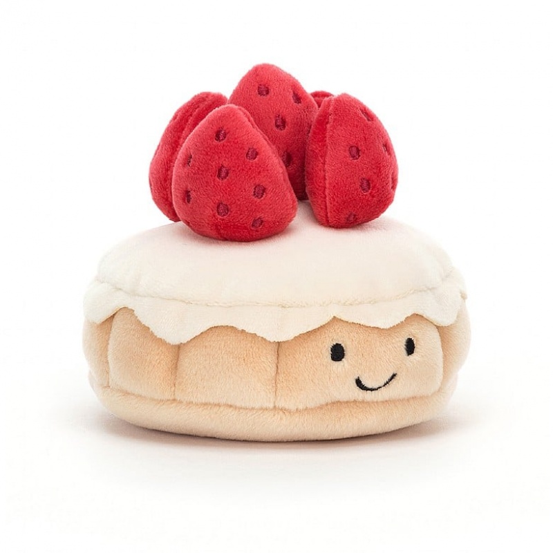 Jellycat Pretty Patisserie Tarte Aux Fraises | 352487-PJC