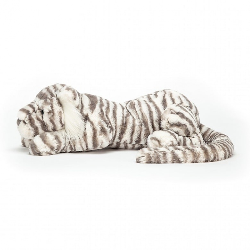 Jellycat Sacha Snow Tiger Large | 591824-NGZ