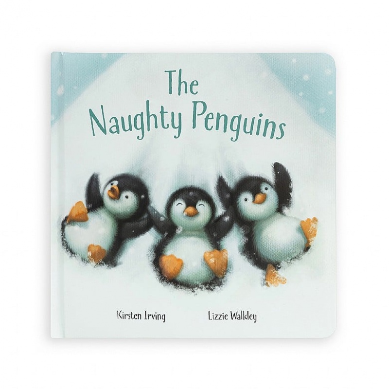 Jellycat The Naughty Penguins Book and Peanut Penguin Medium | 728094-MUB